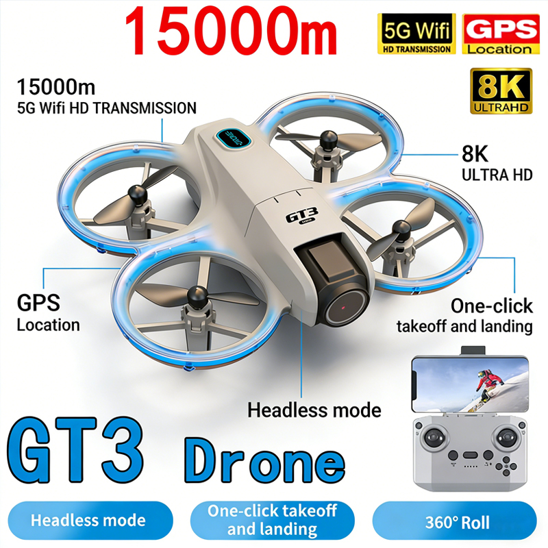 Drone Pro Rc Ufo - โดรนรุ่นใหม่ GT3 MAX 8K HD ถ่ายภาพทางอากาศ
