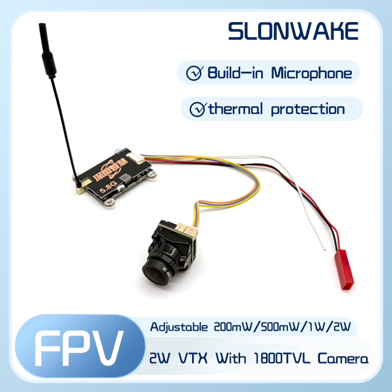 Fpv Camera Cmos - SLONWAKE 5.8G 56CH 2W เครื่องส่งสัญญาณ VTX