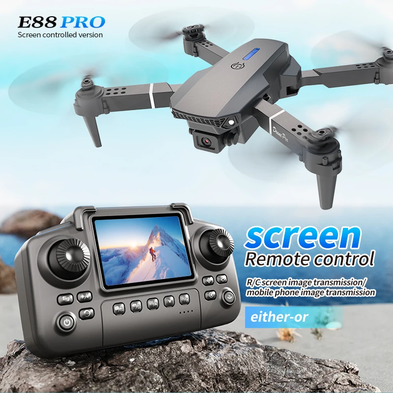 Drone Rc Harness - โดรนรุ่น Professional E88 PRO พร้อมหน้าจอ กล้อง