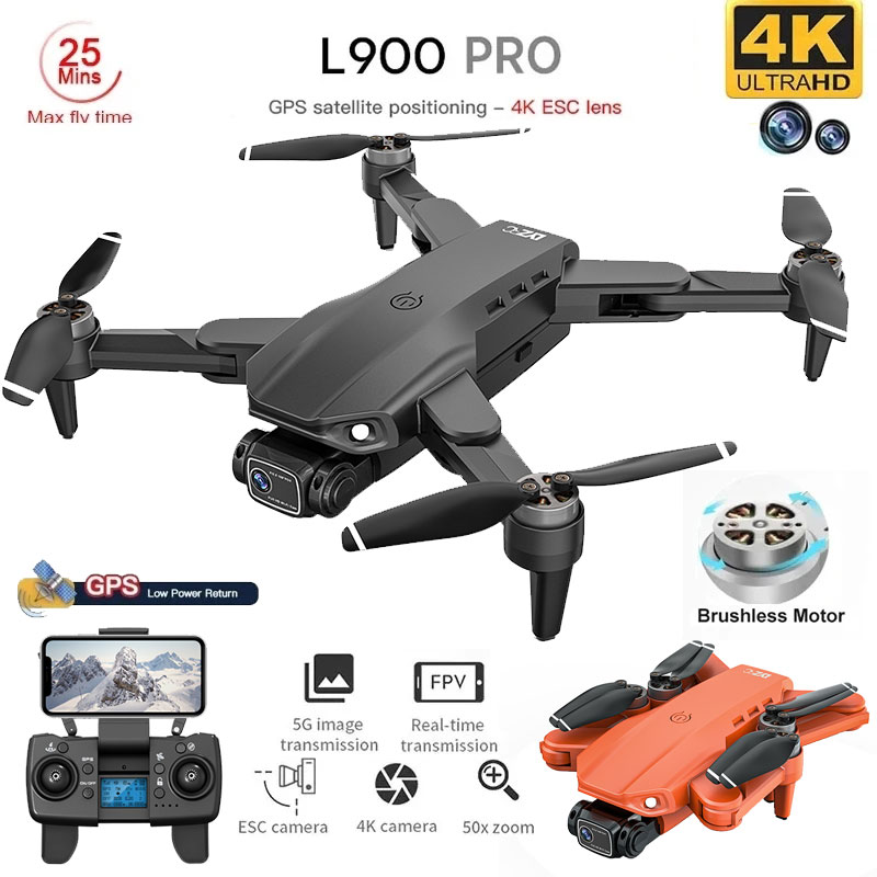Drone E88Pro Rc 4K - โดรน4K L900โปร GPS โดรน4K กล้อง HD