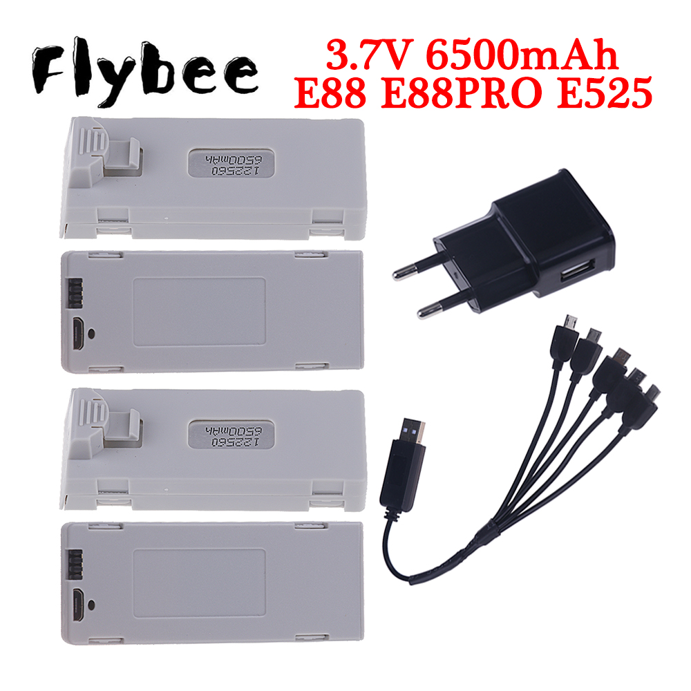 Drone Lipo Battery - แบตเตอรี่ E88เดิม3.7V 6500mAh Lipo สำหรับ E88