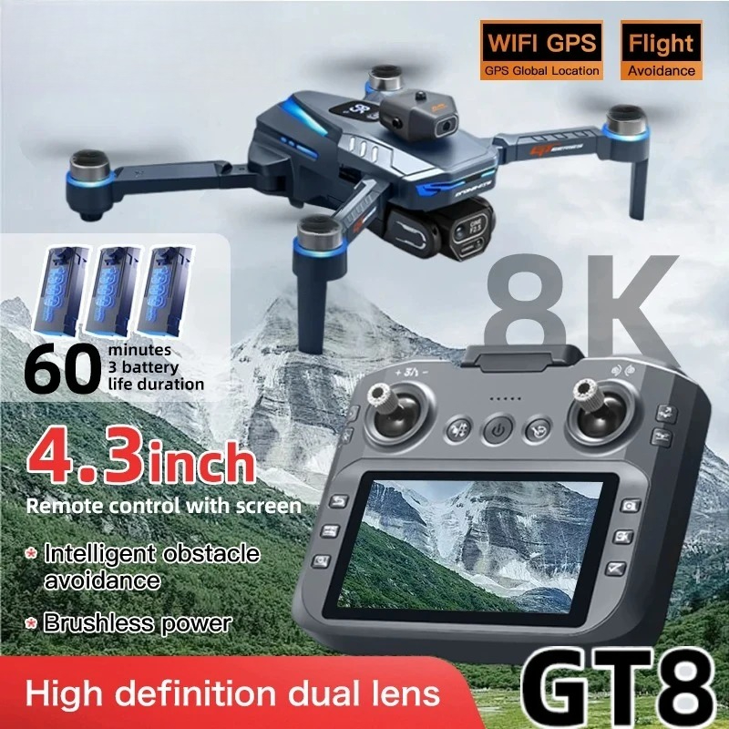 Drone E88Pro Rc 4K - โดรนรุ่น Original GT8 8K ระดับมืออาชีพ กล้องคู่