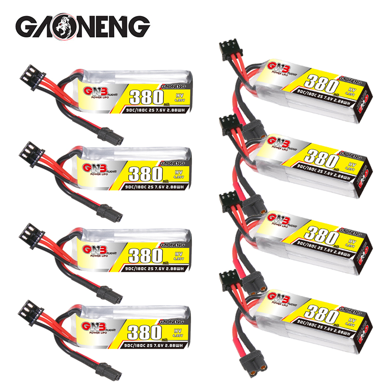 Drone Rc Leading - GNB 2S 7.6V 380mAh 90C/180C แบตเตอรี่ลิโป้สำหรับเบต้า
