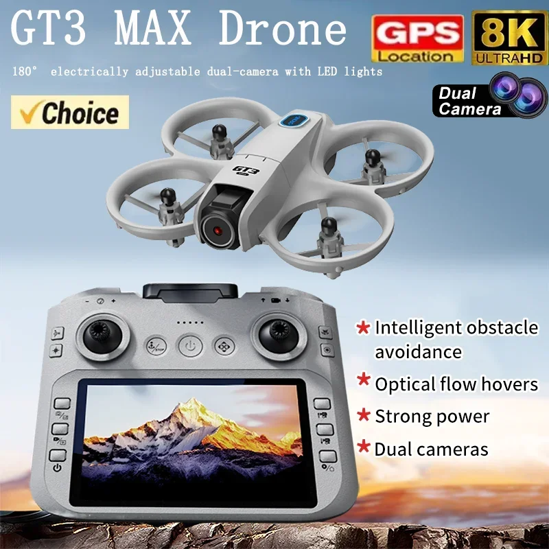 Drone Pro Rc Ufo - โดรนพับได้รุ่นใหม่ GT3 Mini ปี 2026 พร้อมไฟ