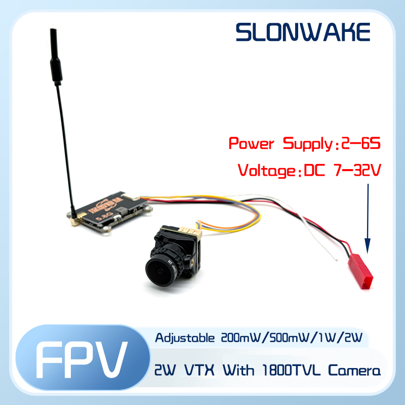 SLONWAKE 5.8G 56CH 2W เครื่องส - Fpv Camera Cmos บทวิจารณ์และราคา