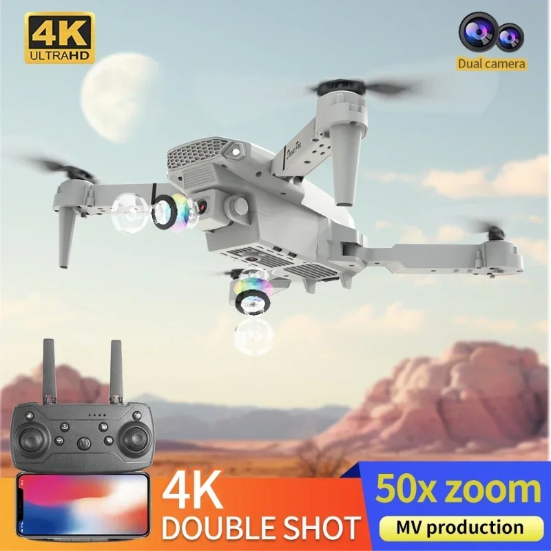 E88 มินิโดรน 4K HD กล้อง WiFi  - Drone Pro Rc Ufo บทวิจารณ์และราคา