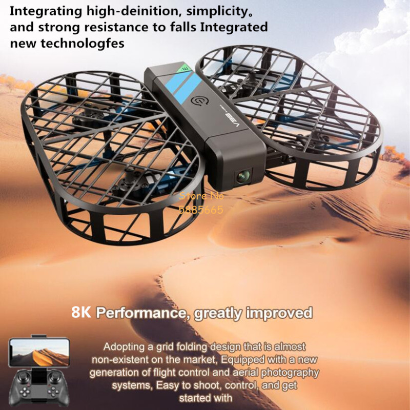 กล้อง 8K HD 360 °   การป้องกัน - Drone E88Pro Rc 4K บทวิจารณ์และราคา