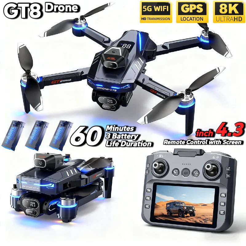 โดรน HOT สำหรับ LSRC GT8 กล้อง - Drone E88Pro Rc 4K บทวิจารณ์และราคา
