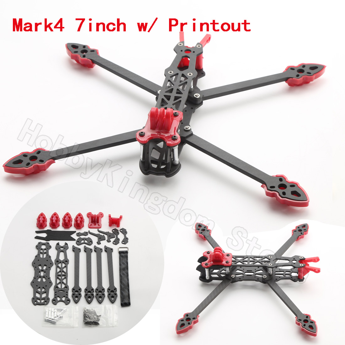Mark4โดรน FPV ขนาด7นิ้วชุดเฟรม - Carbon Fiber Drone Arm บทวิจารณ์และราคา