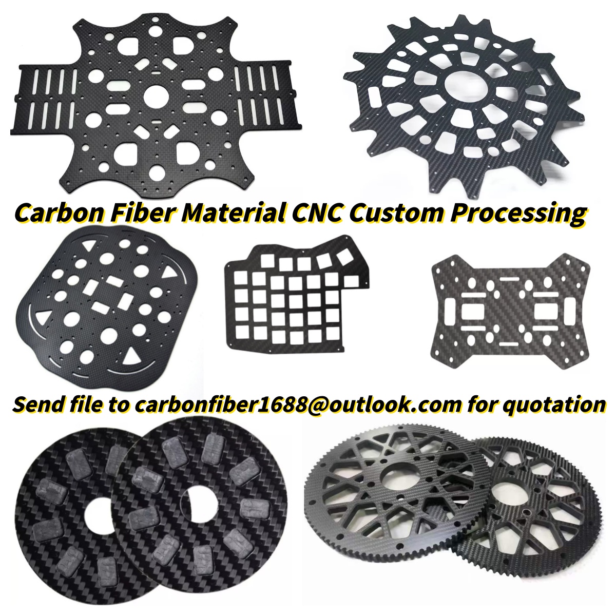 แผ่นคาร์บอนไฟเบอร์ แผ่นคาร์บอน - Carbon Fiber Drone Arm บทวิจารณ์และราคา