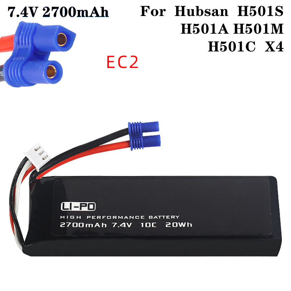 7.4V 2700mAh 10C แบตเตอรี่เดิม - Dron Rc Quadcopter บทวิจารณ์และราคา