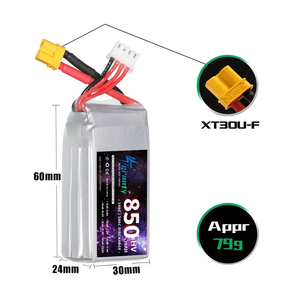 1/2/3PCS TERANTY 3S 11.4V แบตเ - Drone Lipo Battery บทวิจารณ์และราคา